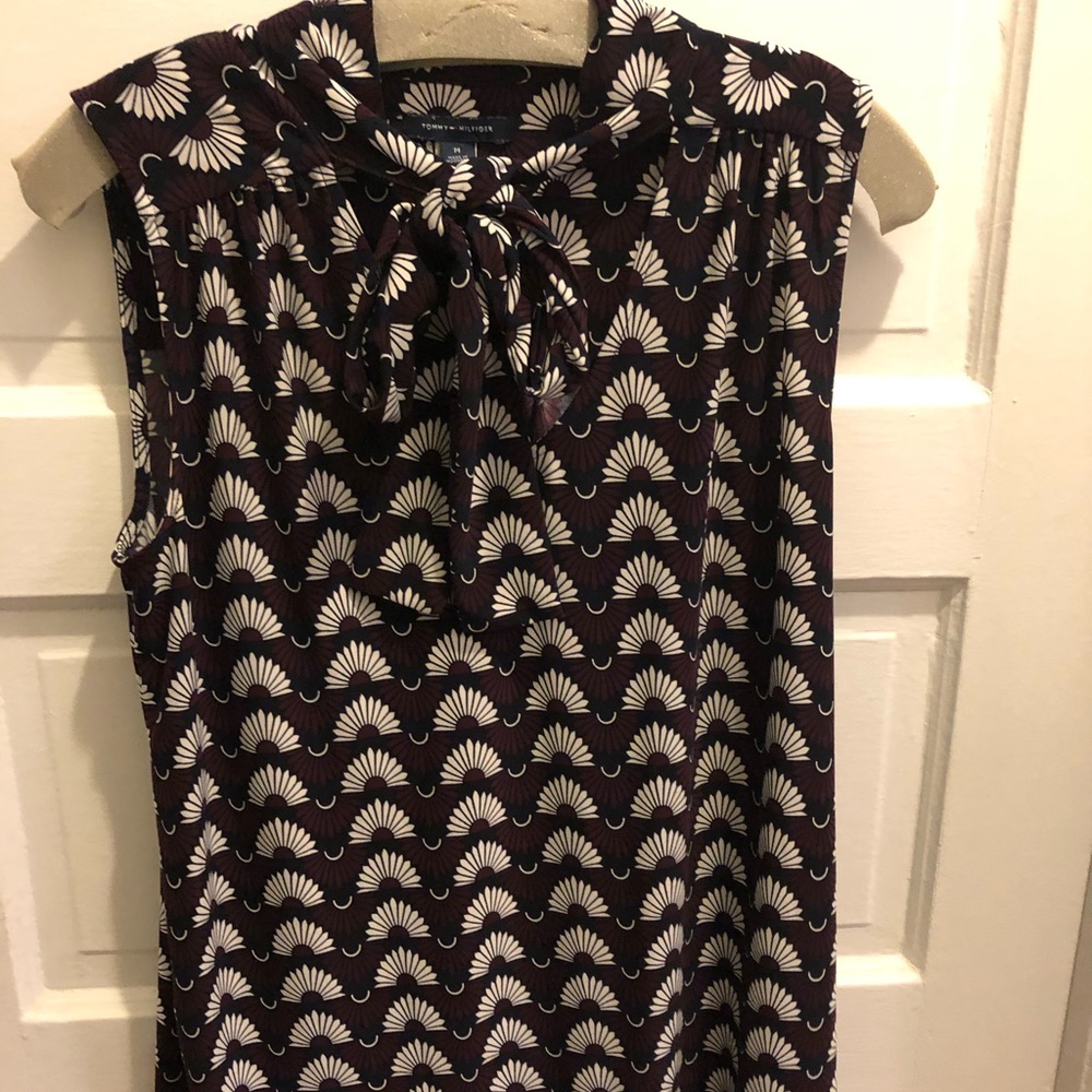 Tommy Hilfiger tie-neck blouse